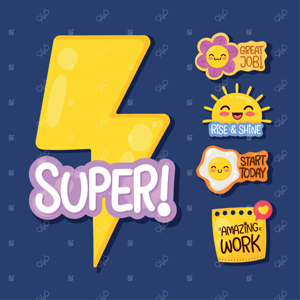 پنج برچسب با پیام‌های مثبت