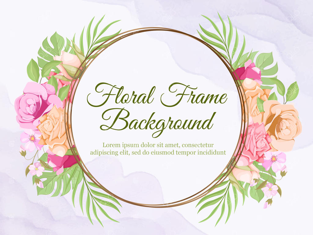 پس‌زمینه‌ی بنری گلدار برای تزیین مجالس زنانه و عروسی‌ها