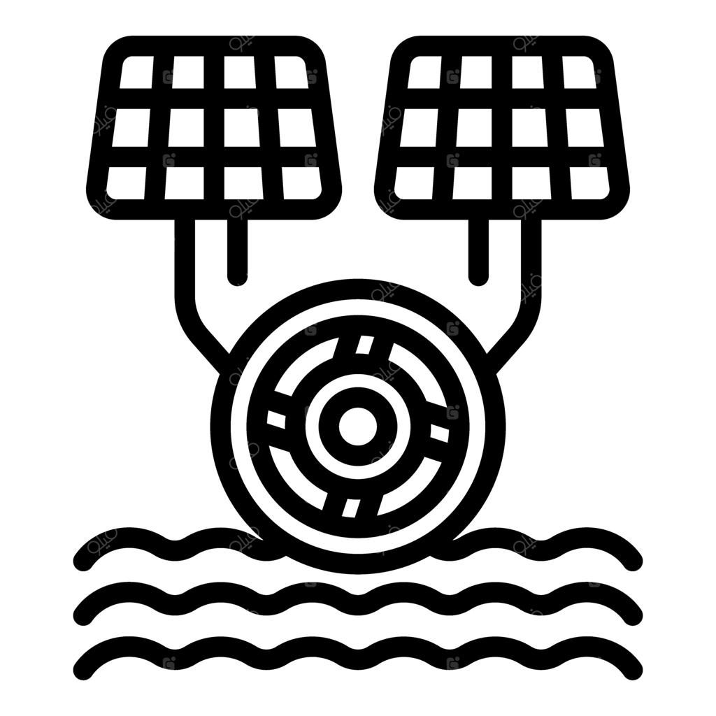 توربین آبی تولید برق با استفاده از پنل‌های خورشیدی