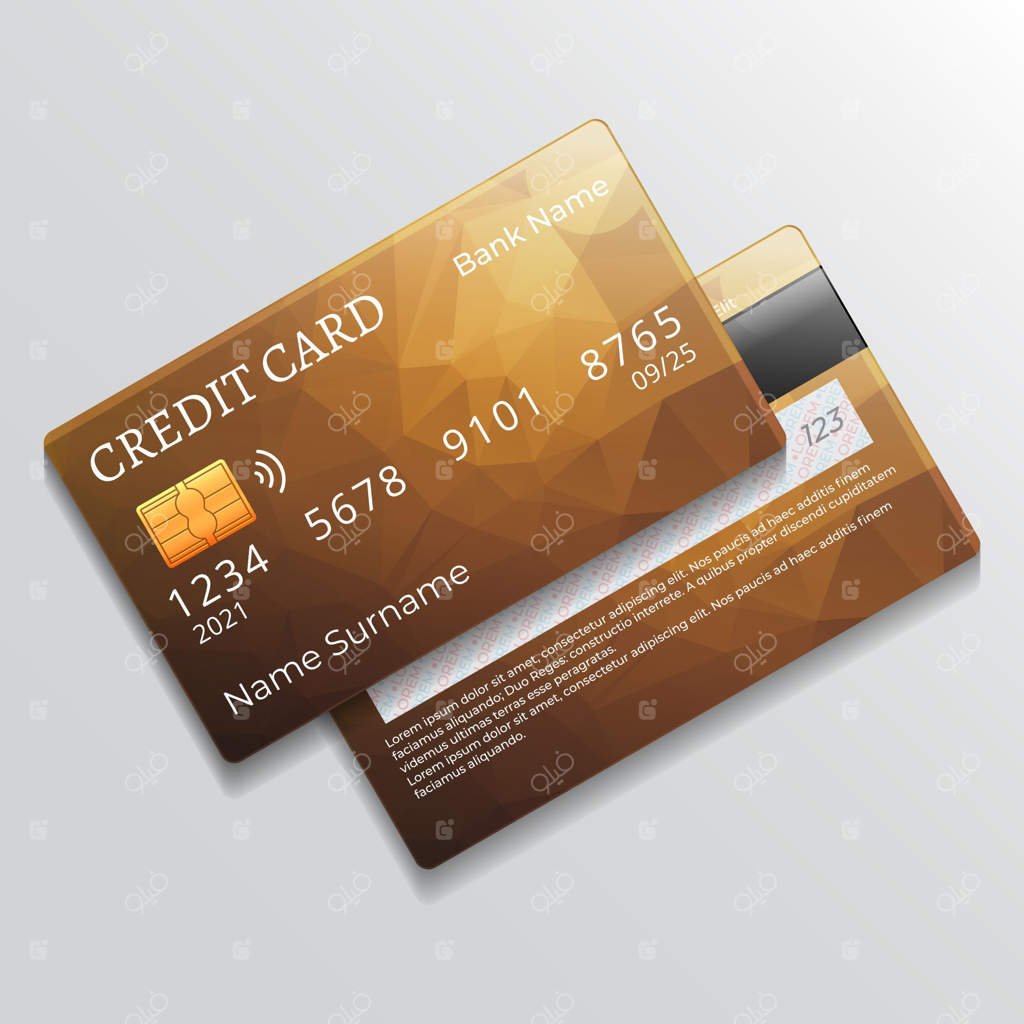 طراحی واقعی کارت اعتباری
