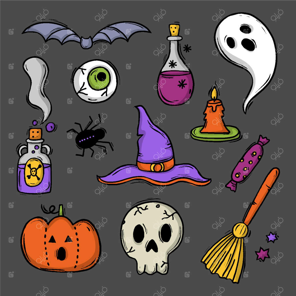 مجموعه‌ای از عناصر سبک هالووین
