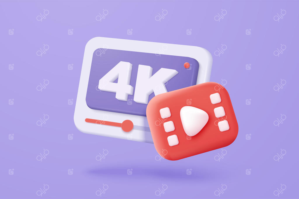 رسانه اجتماعی سه‌بعدی با پخش زنده 4K و احساسات روی قاب در پس‌زمینه صورتی، ویدیوی آنلاین برای کسب درآمد و درآمد غیرفعال، مفهوم سرگرمی زنده سه‌بعدی وکتور رندرIllustration