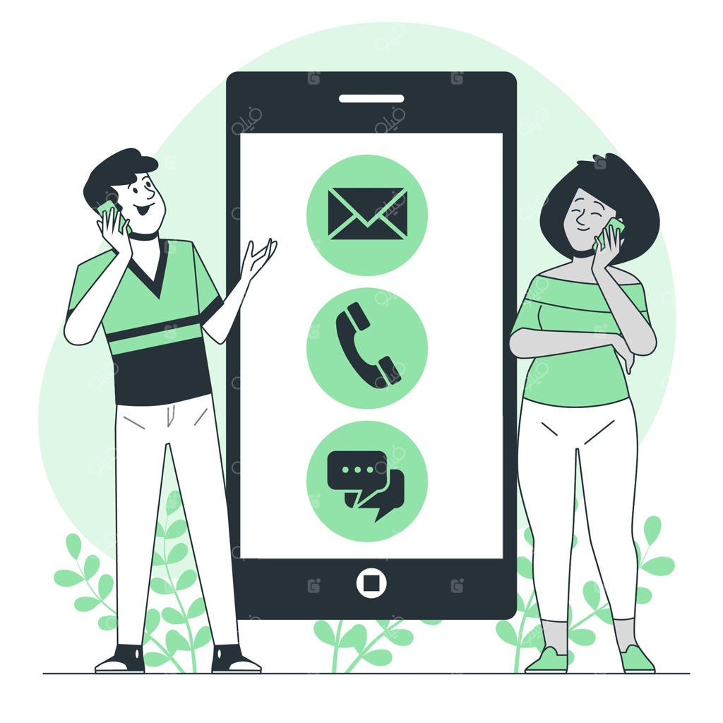 تصویر مفهومی ارتباط برقرار کردن