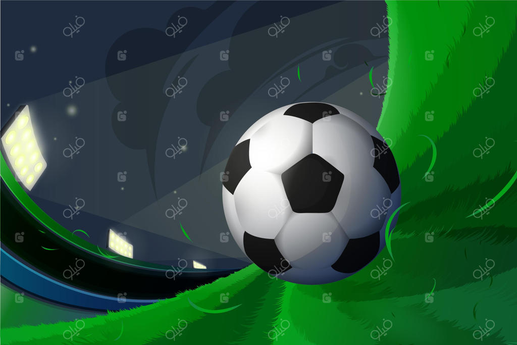 پس‌زمینه فوتبالی انتزاعی و واقع‌گرایانه