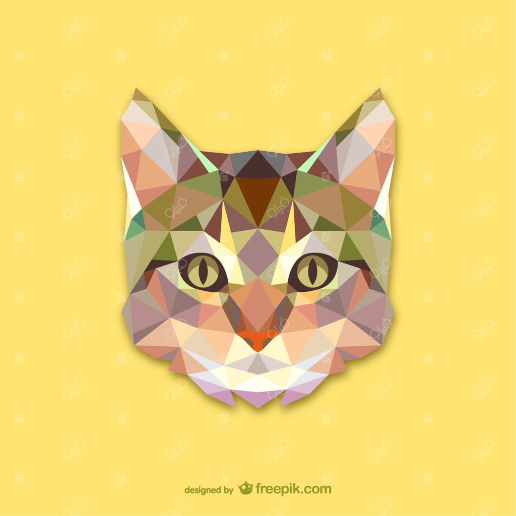 طرح گربه مثلثی