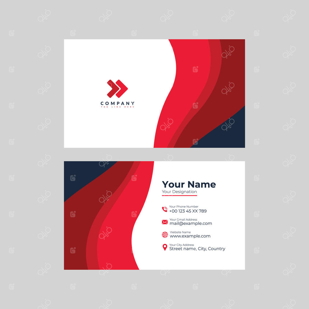 قالب کارت ویزیت مدرن و منحصربه‌فرد