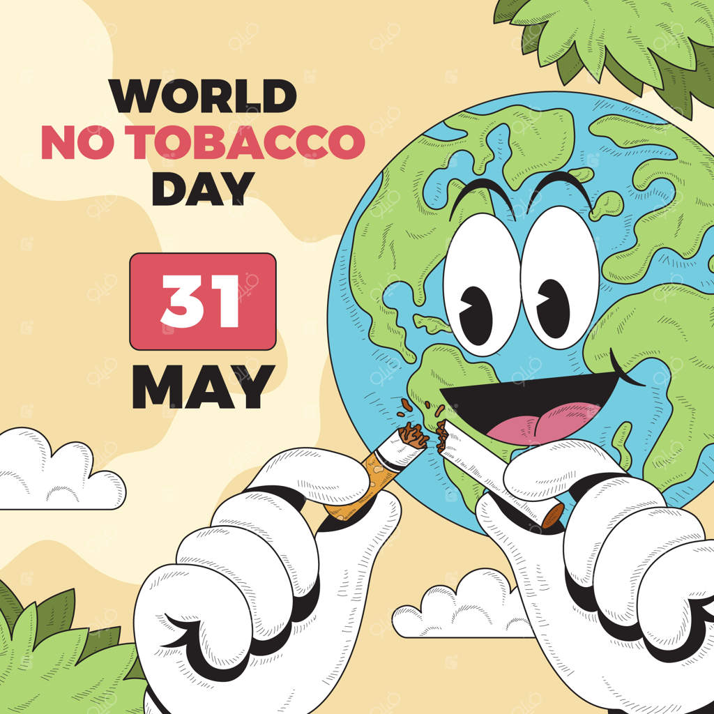 تصویرسازی روز بدون دخانیات به صورت دستی