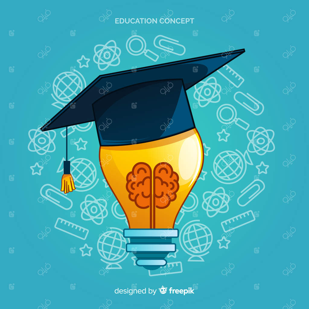 مفهوم آموزش مدرن با طراحی دستي