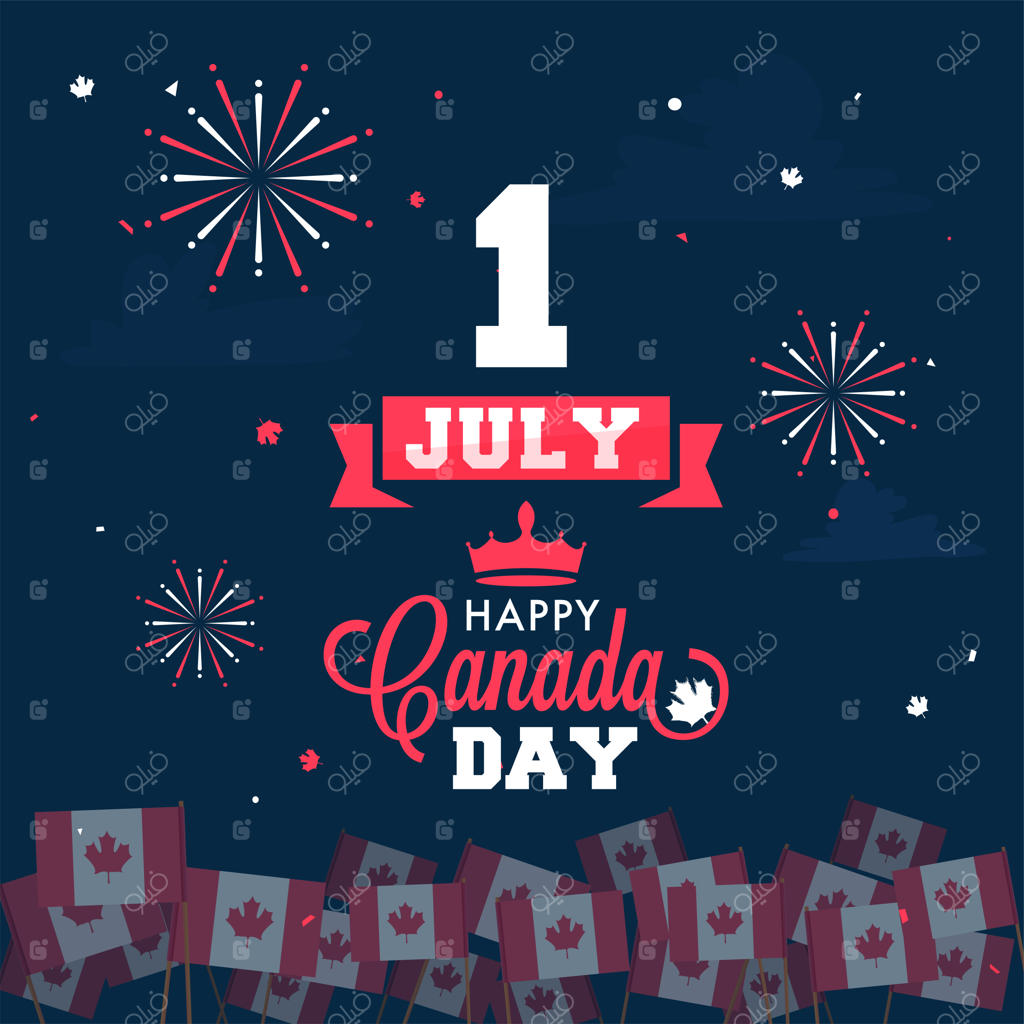 مفهوم جشن روز کانادا مبارک!