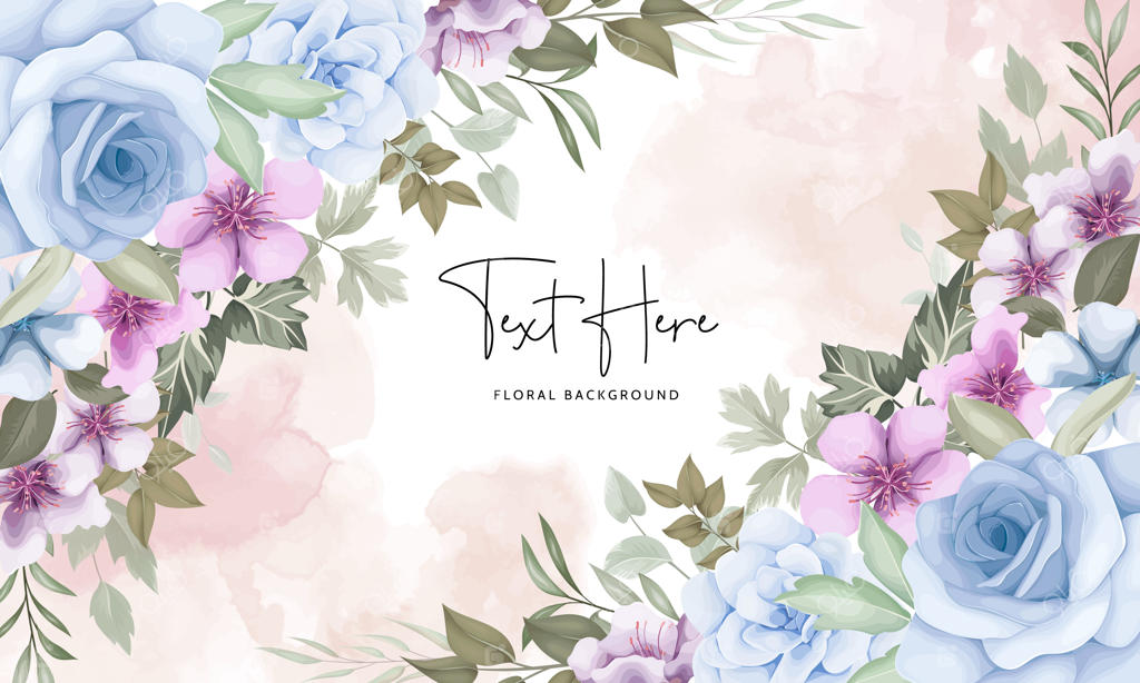 پشت‌زمینه تاج گل و برگ زیبا