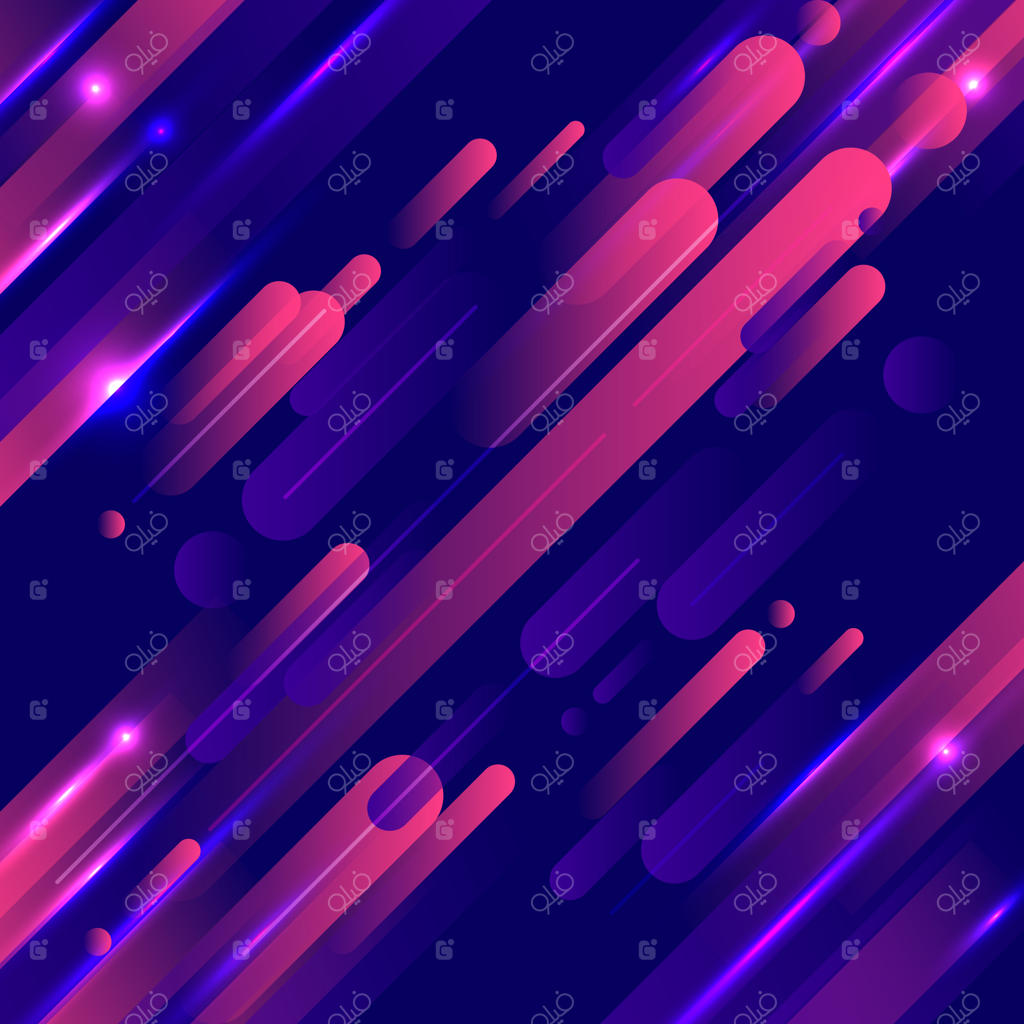 خطوط هندسی درخشان و متحرک