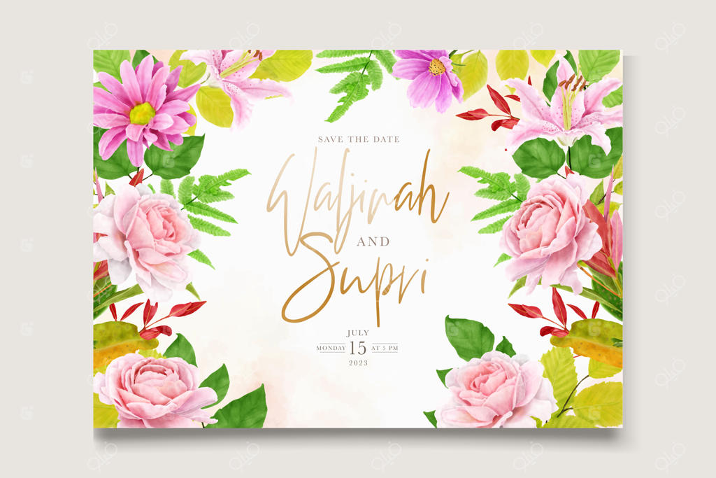 حلقه گل دستی و پس‌زمینه