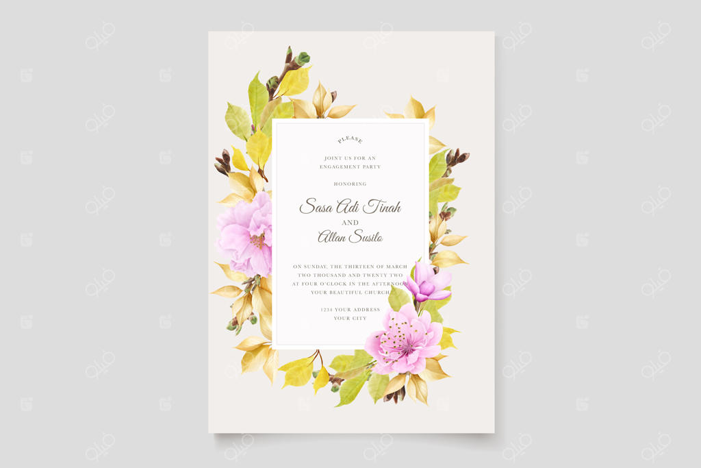 پس‌زمینه و طراحی دسته گل شکوفه‌های گیلاس