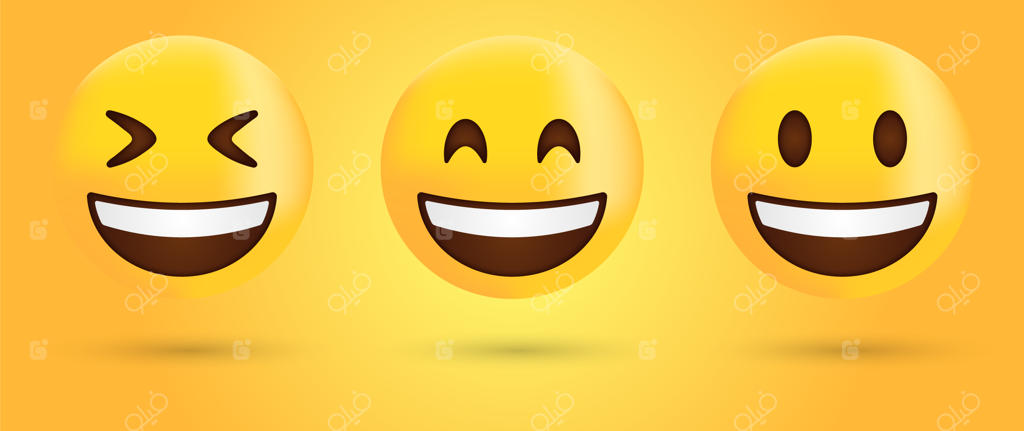 ایموجی چهره خندان یا شکلک خنده شادی
