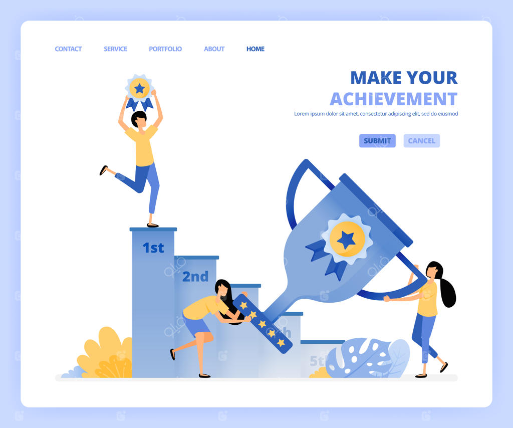 مردم با در دست گرفتن جام‌ها و مدال‌ها، جوایز را کسب می‌کنند