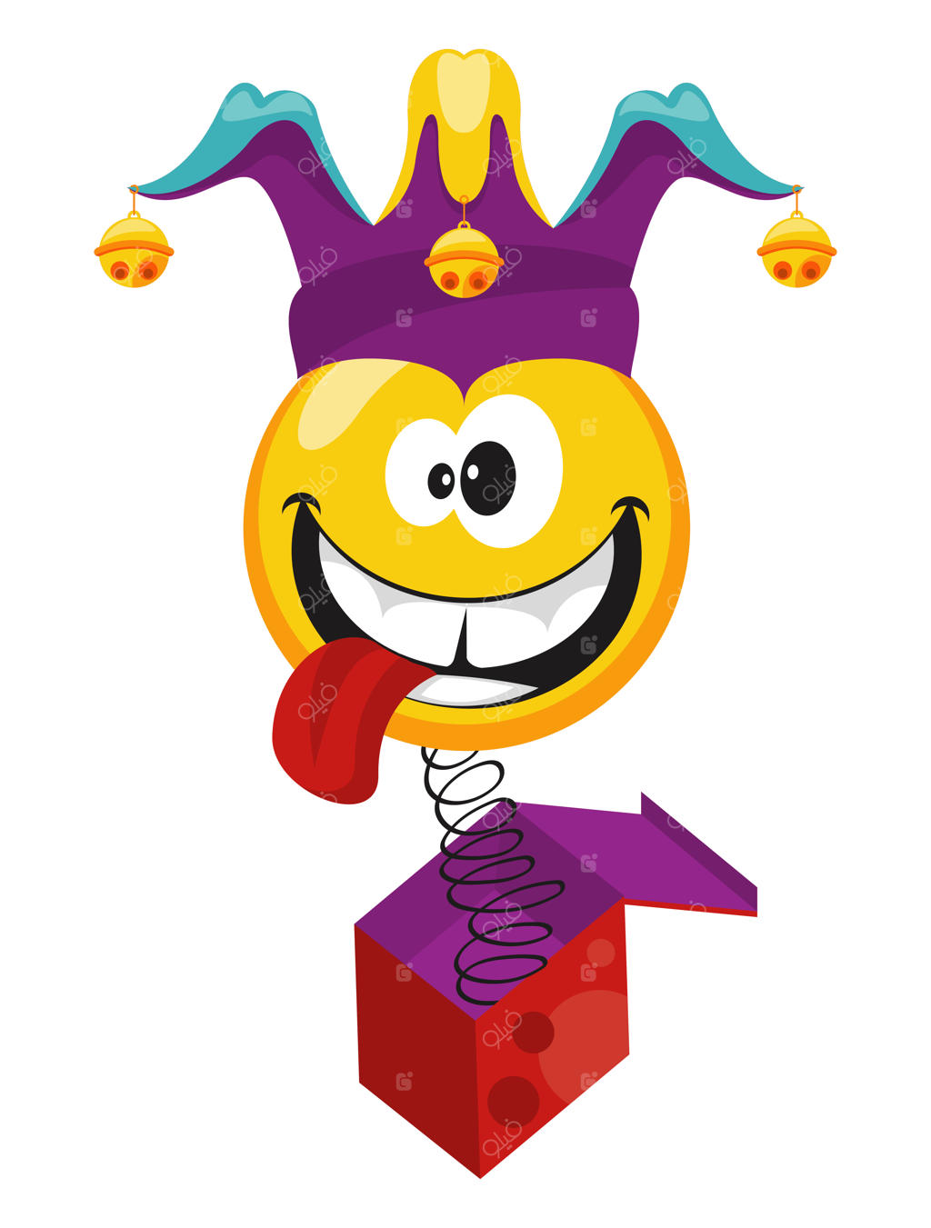 جعبه سورپرایز با آیکون شکلک