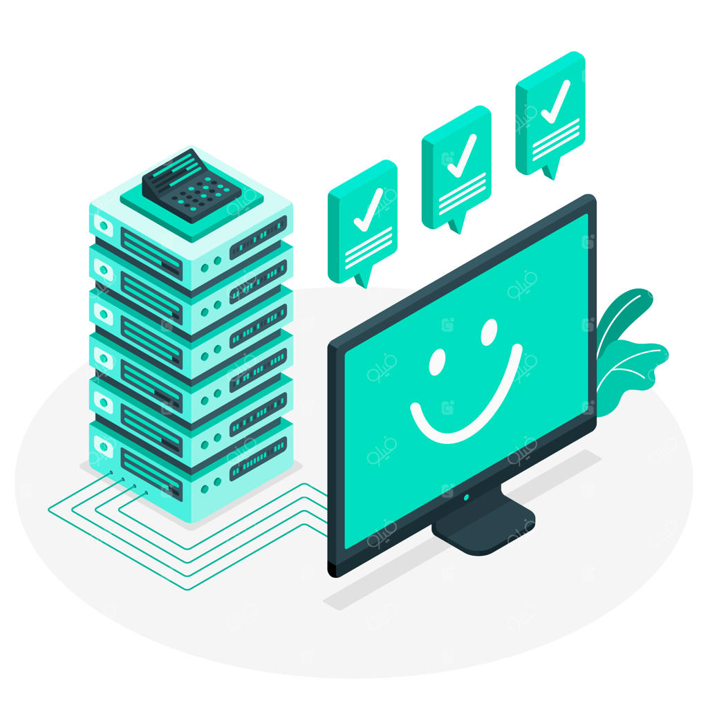 تصویرسازی مفهومی وضعیت سرور