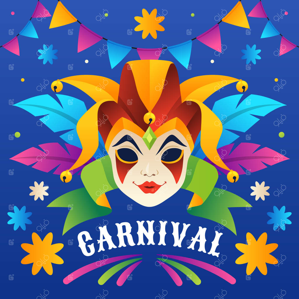 تصویر کارناوال با رنگ‌های گرادیان
