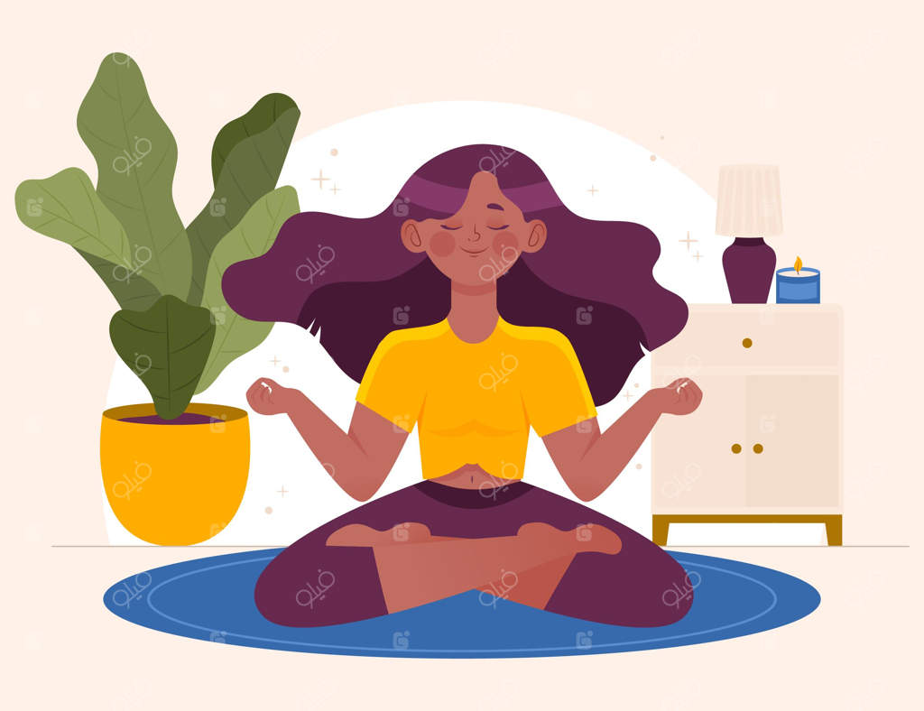 مدیتیشن فردی در فضای آرام و طبیعی