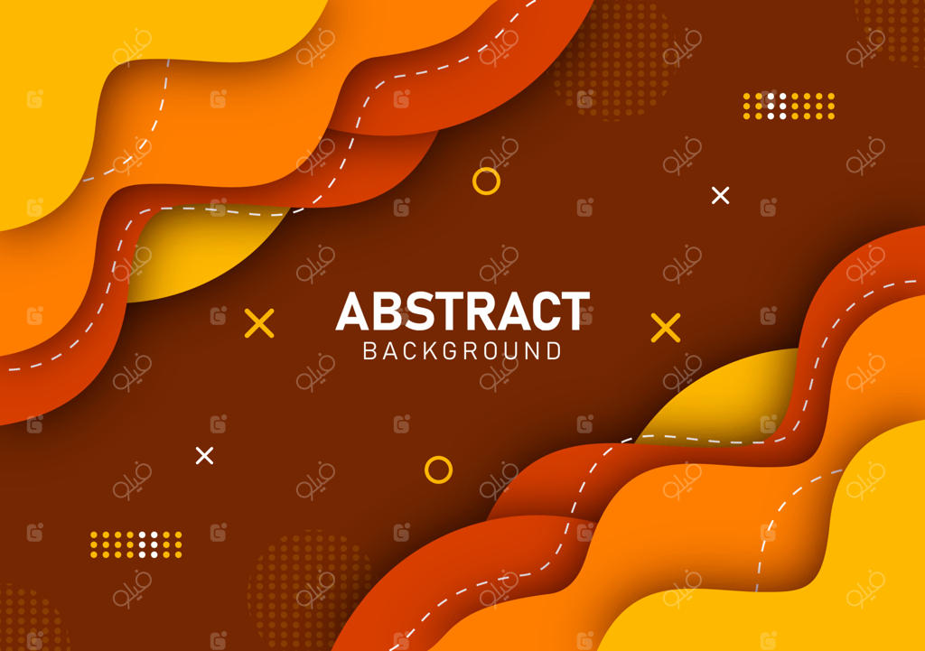 پس‌زمینه‌ای رنگارنگ و هندسی با اشکال گرادیانی روان