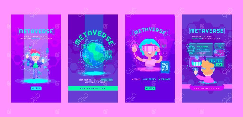 داستان‌های اینستاگرام در متاورس با طراحی ساده و مسطح