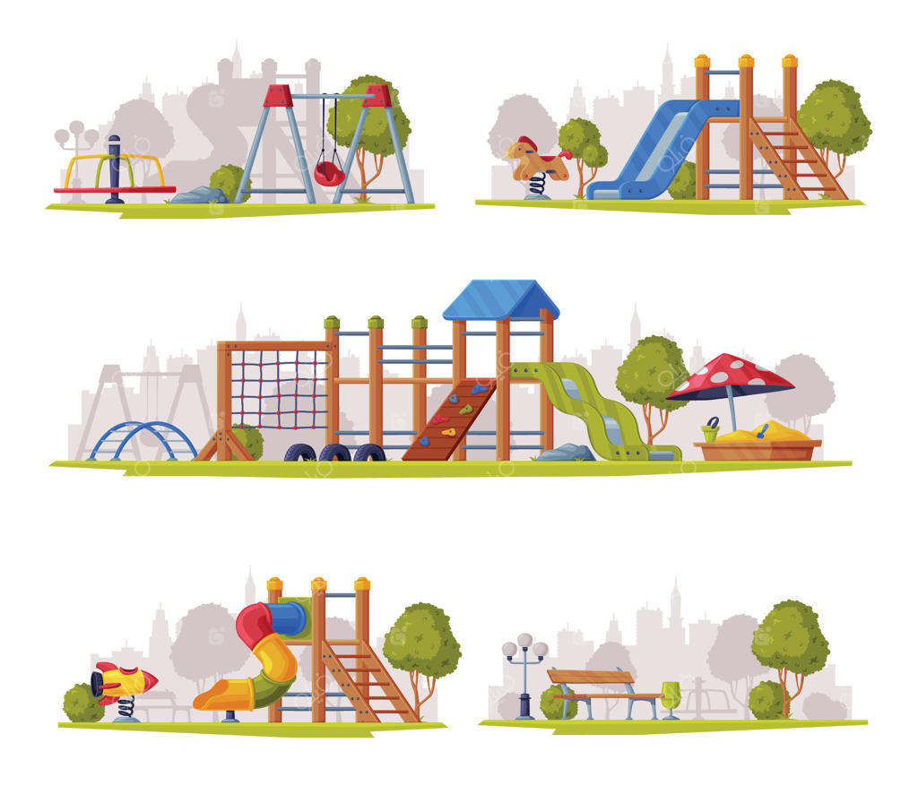 زمین بازی بیرون از خانه به عنوان فضای عمومی تابستانی شهری برای بازی کردن