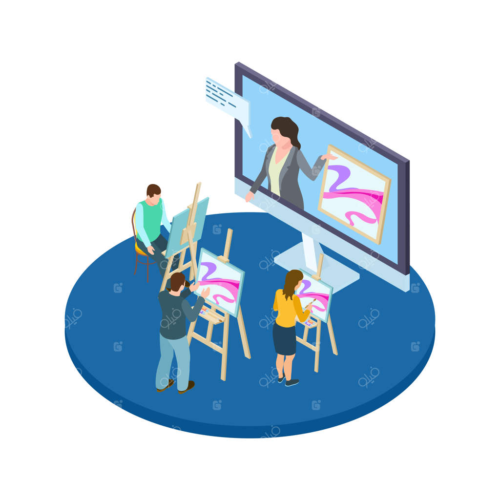 دوره‌های آموزش نقاشی وکتور: آموزش هنر آنلاین با استاد و هنرمندان ایزومتریک