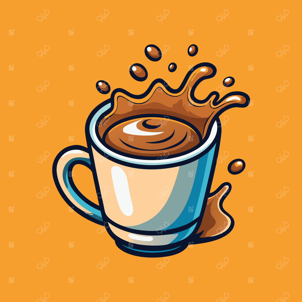 یک فنجان قهوه خوشمزه با نوشیدنی قهوه‌ای مطبوع و دلچسب