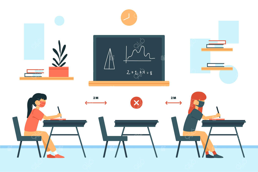 فاصله‌گذاری اجتماعی در مدرسه