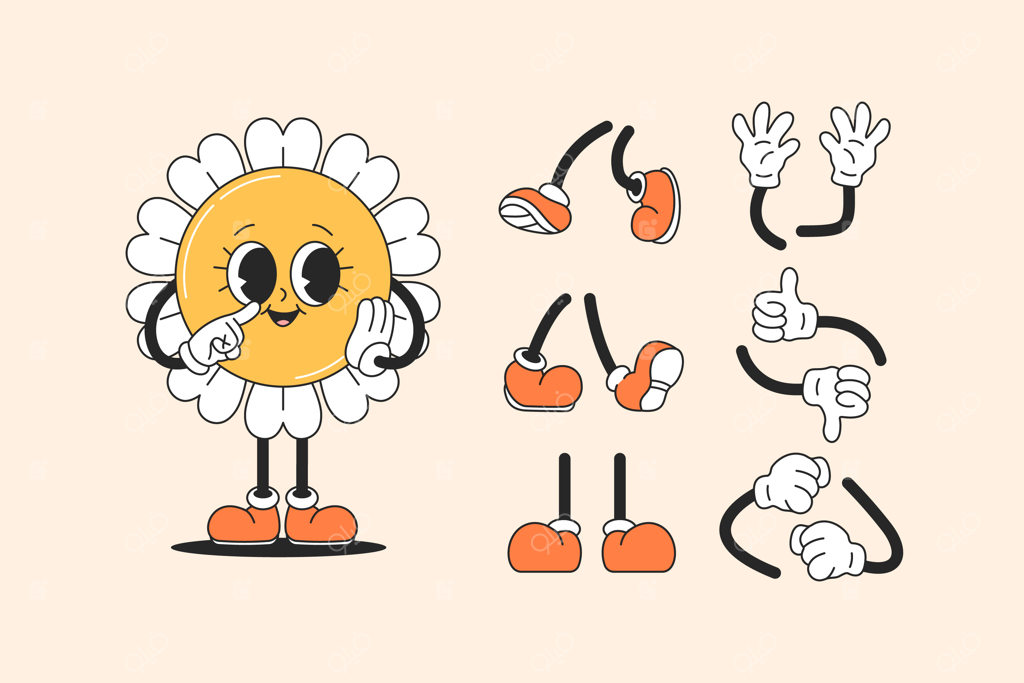 شخصیت‌های کارتونی با طراحی دستی