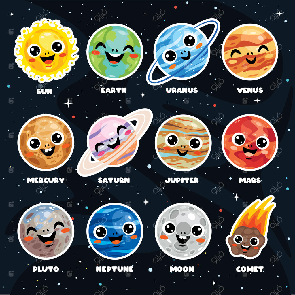 عناصر فضای رنگارنگ و دست‌کشیده