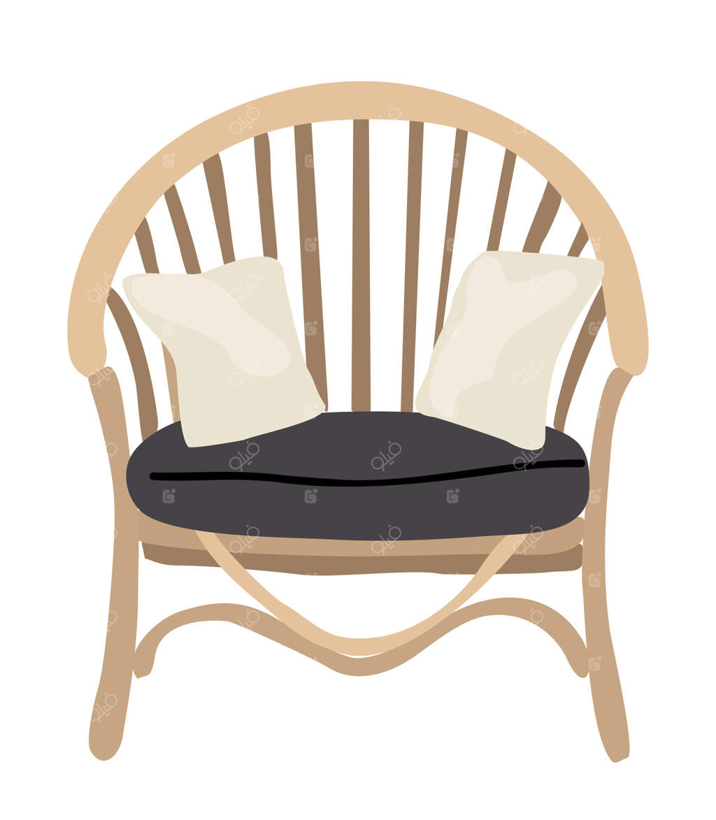 صندلی راحتی حیاط خلوت، ایوان و باغچه بافت حصیری