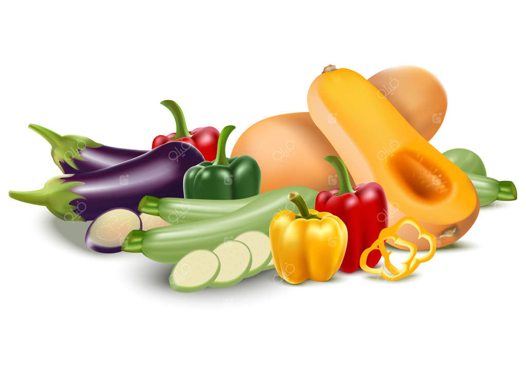 مجموعه‌ی جدا شده از سبزیجات باغچه