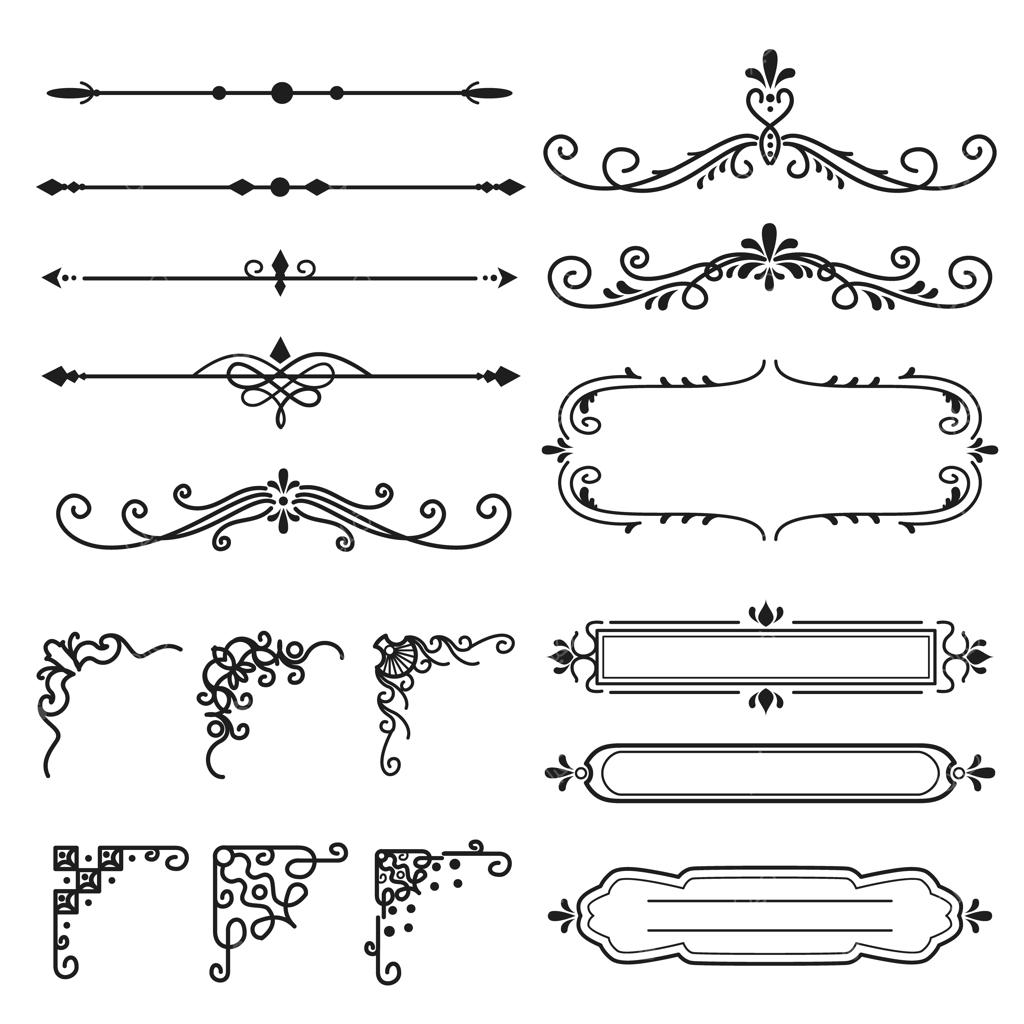 مجموعه جداکننده‌های تزئینی خوشنویسی