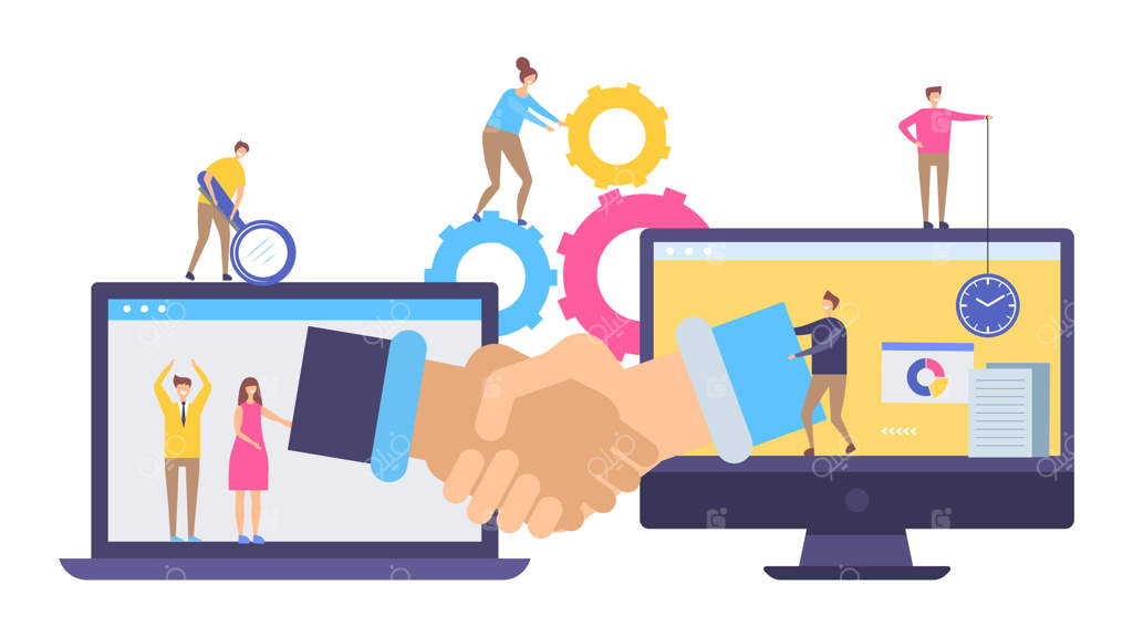 دست دادن تجاری: همکاری و کار گروهی مجازی، فرآیند کار از راه دور و توافق موفقیت‌آمیز