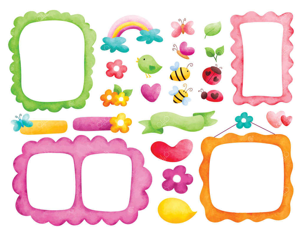 تصویرسازی وکتور نقاشی با سبک آبرنگ و دودل‌ها