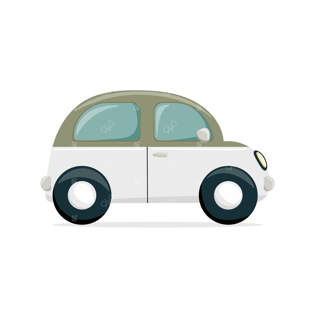 خودروی کلاسیک بر روی زمینه سفید