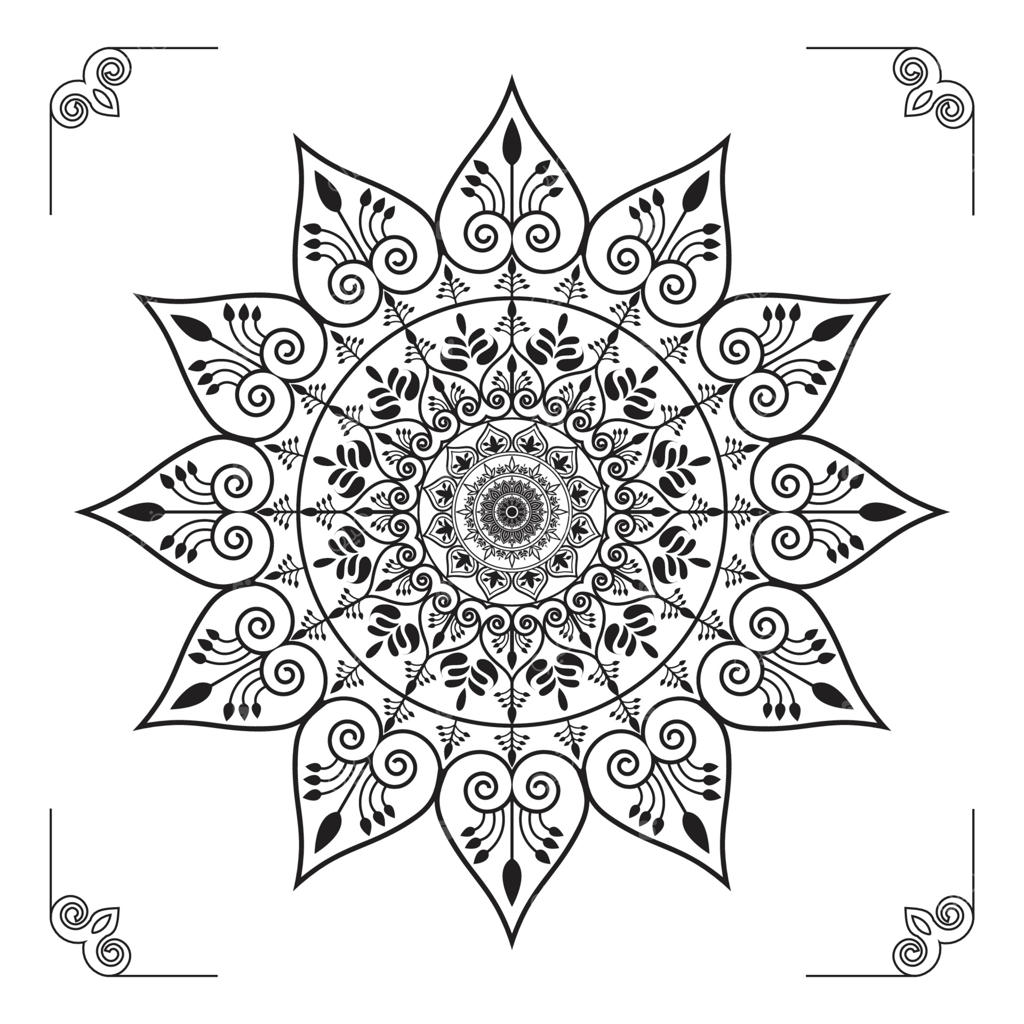 طراحی پس‌زمینه یا الگوی لوکس و مدرن ماندالا: خلاقانه، انتزاعی و حرفه‌ای وکتوری