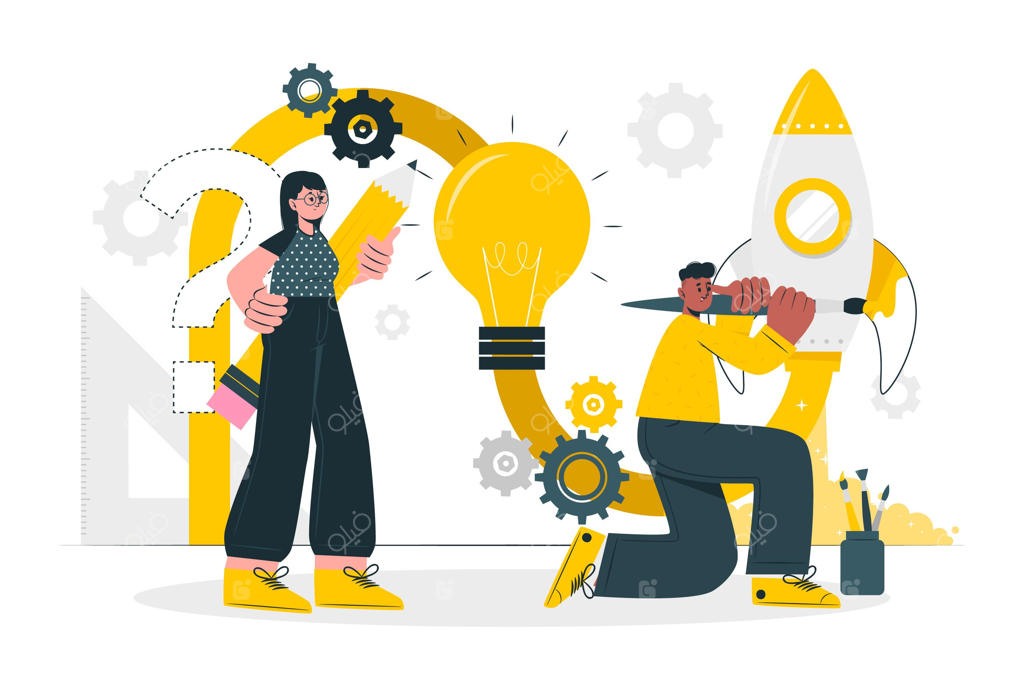 تصویرسازی مفهوم فرآیند طراحی