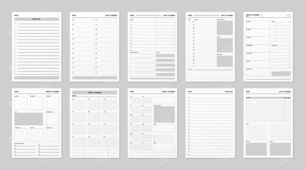 قالب‌های برنامه‌ریزی و جدول زمان‌بندی، مجموعه سه‌بعدی