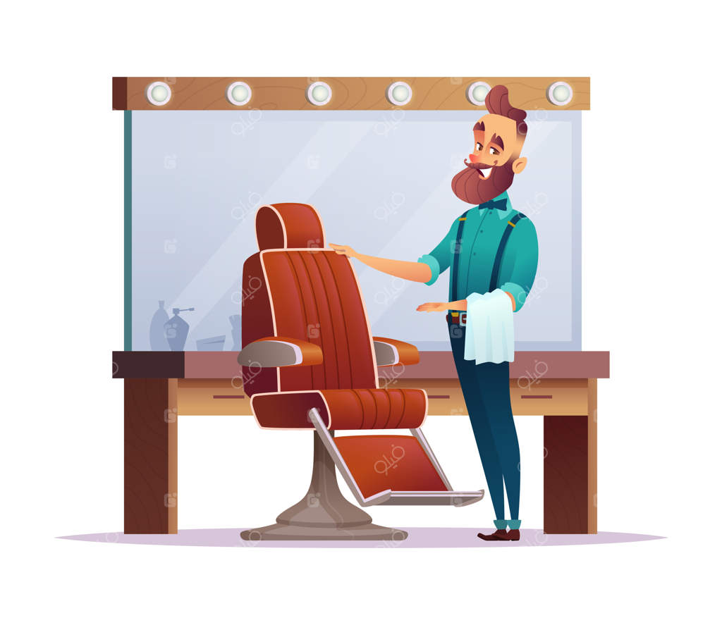 آرایشگاه شاد شما را به طراحی صندلی کاراکتر جذاب کارتونی دعوت می‌کند