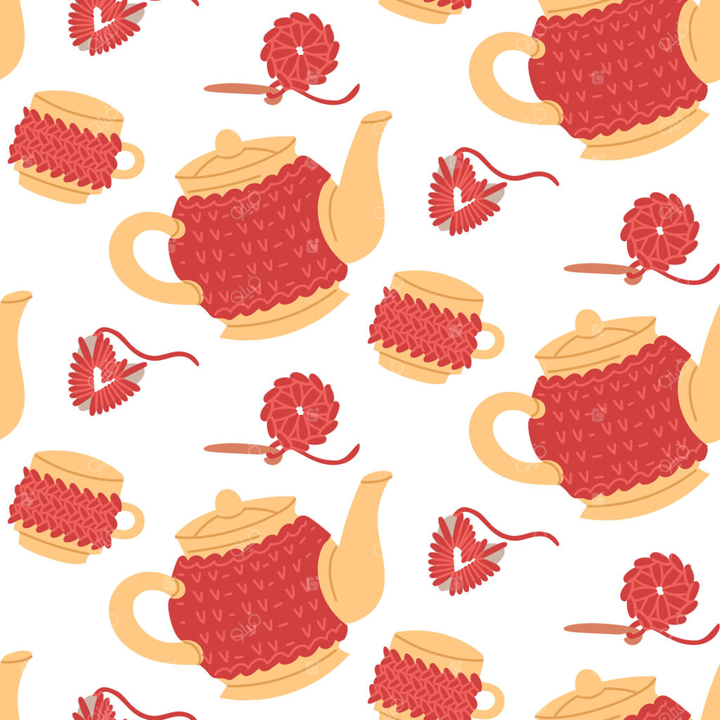 طراحی جذاب قوری و پترن نخ بافتنی