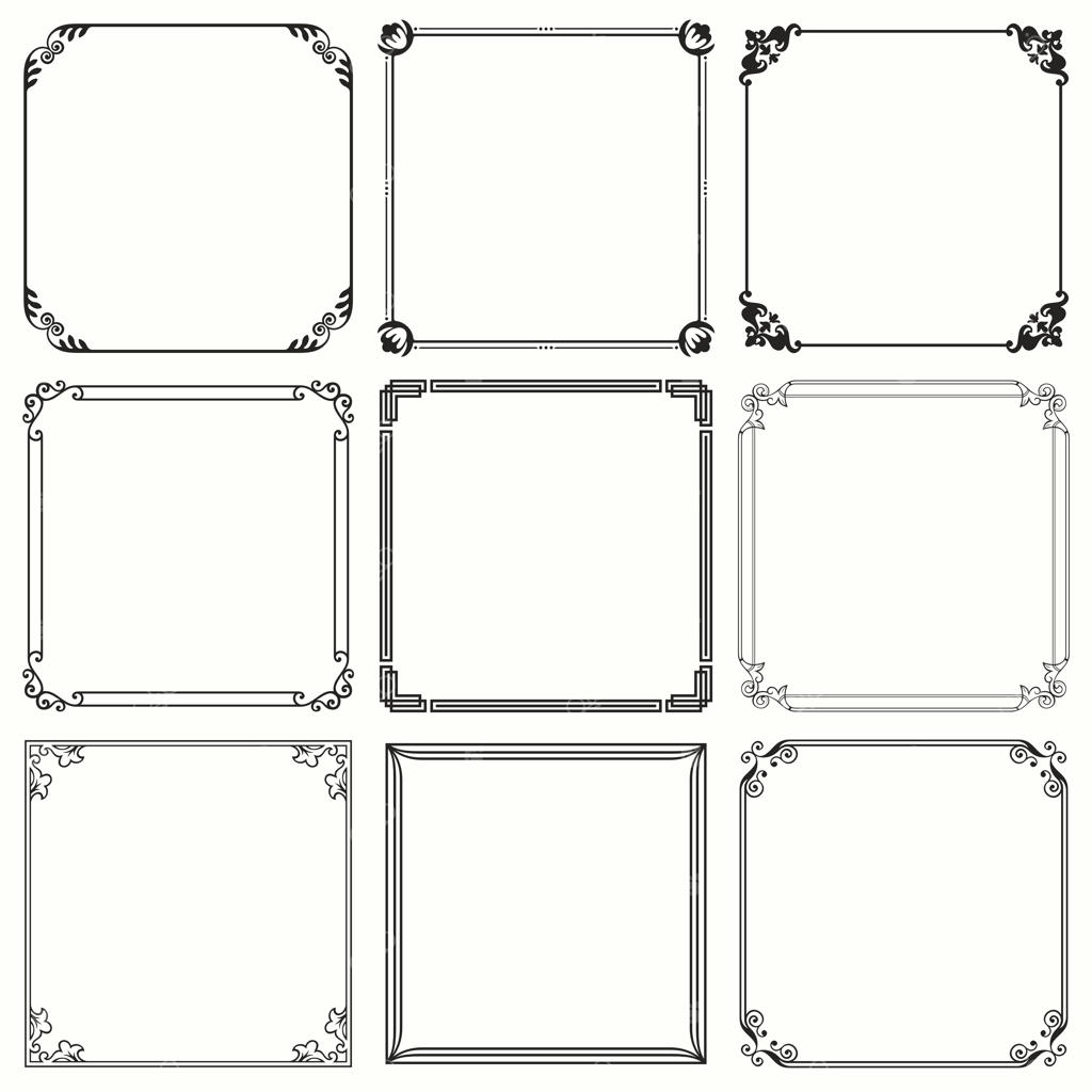 وکتور قاب‌های تزیینی (مجموعه ۴۱)