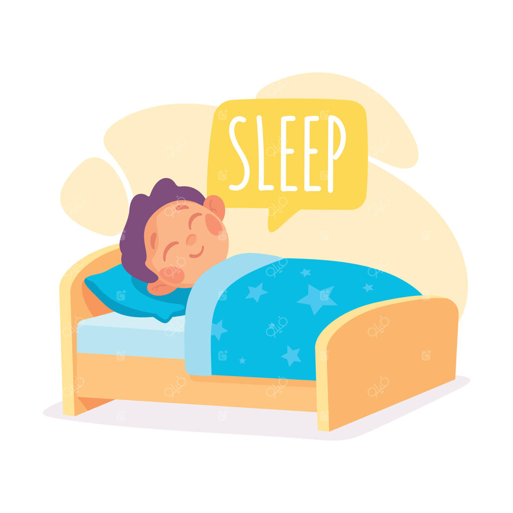 پسر در تخت‌خوابش خوابیده است: آموزش افعال به کمک تصویر برای کودکان کوچک