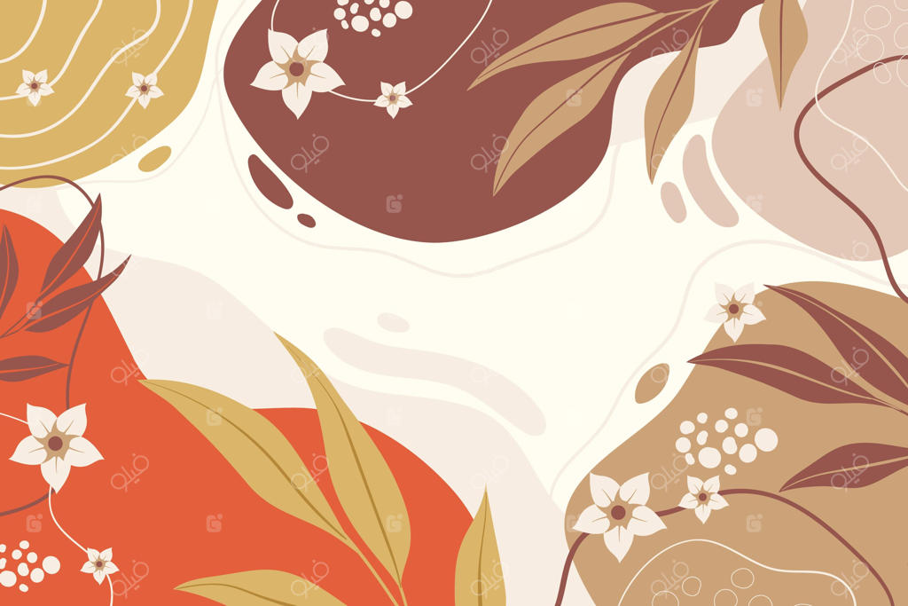 پس‌زمینه مینیمال با طراحی دستی