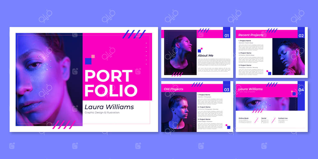 طراحی قالب نمونه کارها