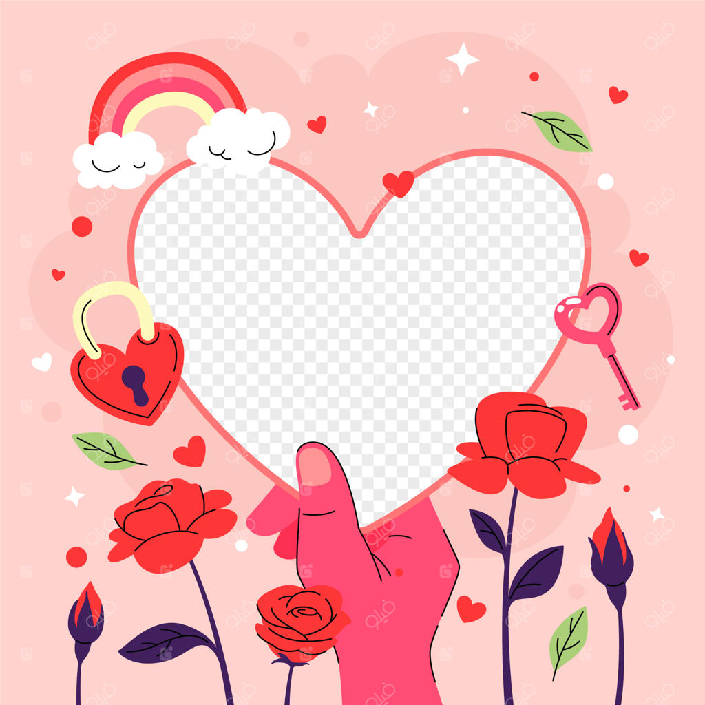 قالب قاب عکس عشق دست‌ساز