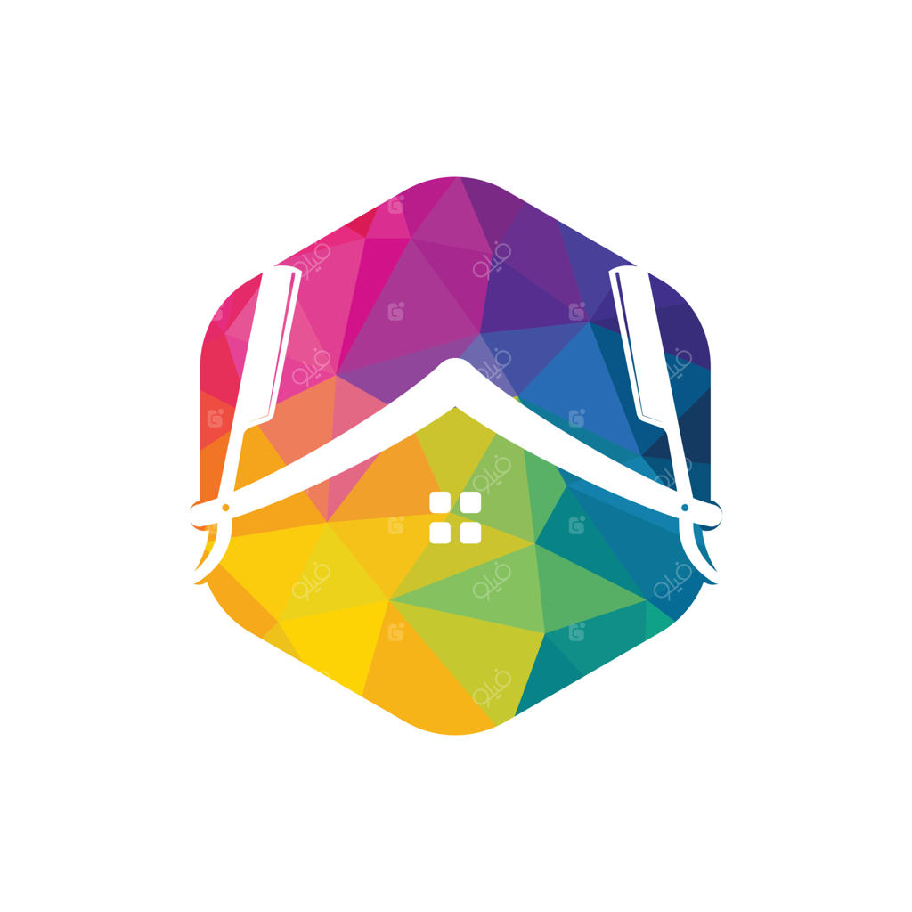 طراحی لوگو برای خانه آرایشگران: قالب وکتوری برای لوگوی آرایشگاه.