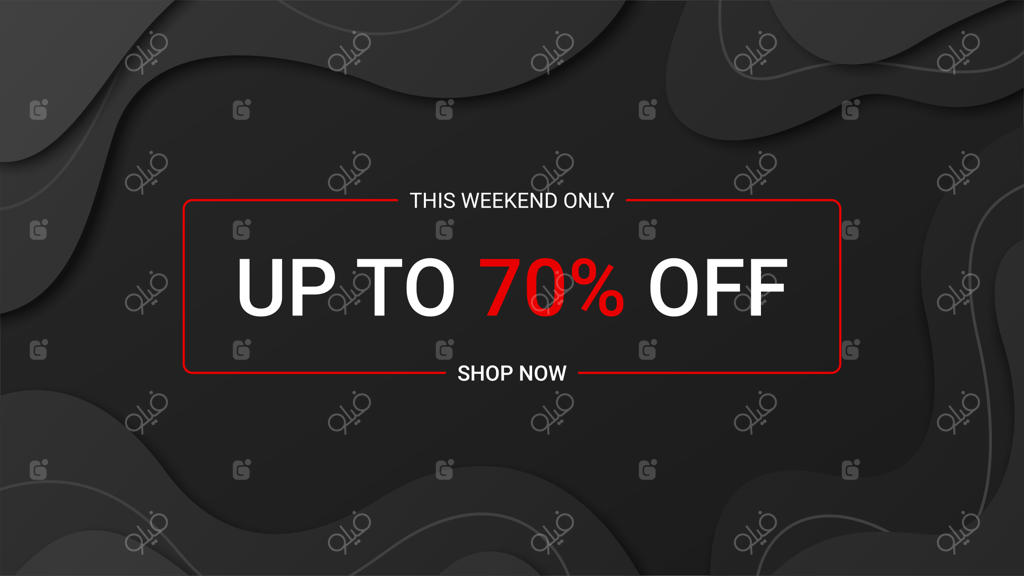 قالب طراحی بنر جمعه سیاه برای تبلیغات