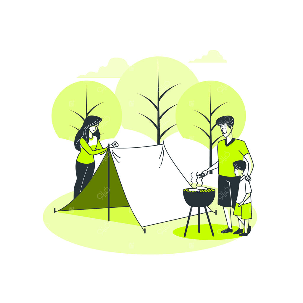 تصویرسازی مفهوم کمپینگ